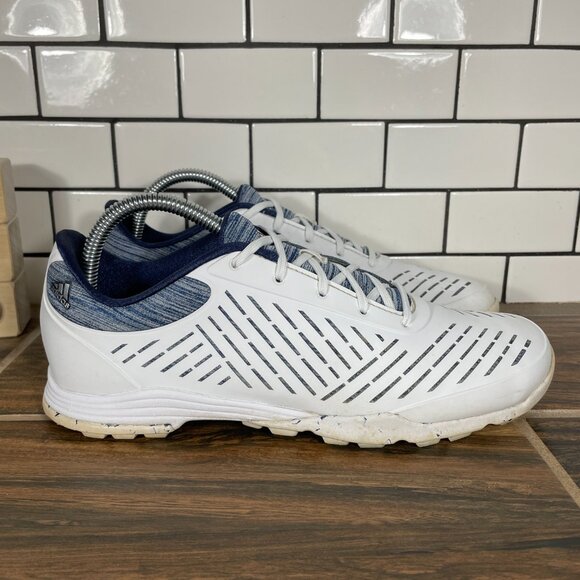 adidas adipure Sport 2 Womens Size 8.5 Golf Shoes White Blue Spikeless Sneakers - Picture 3 of 13